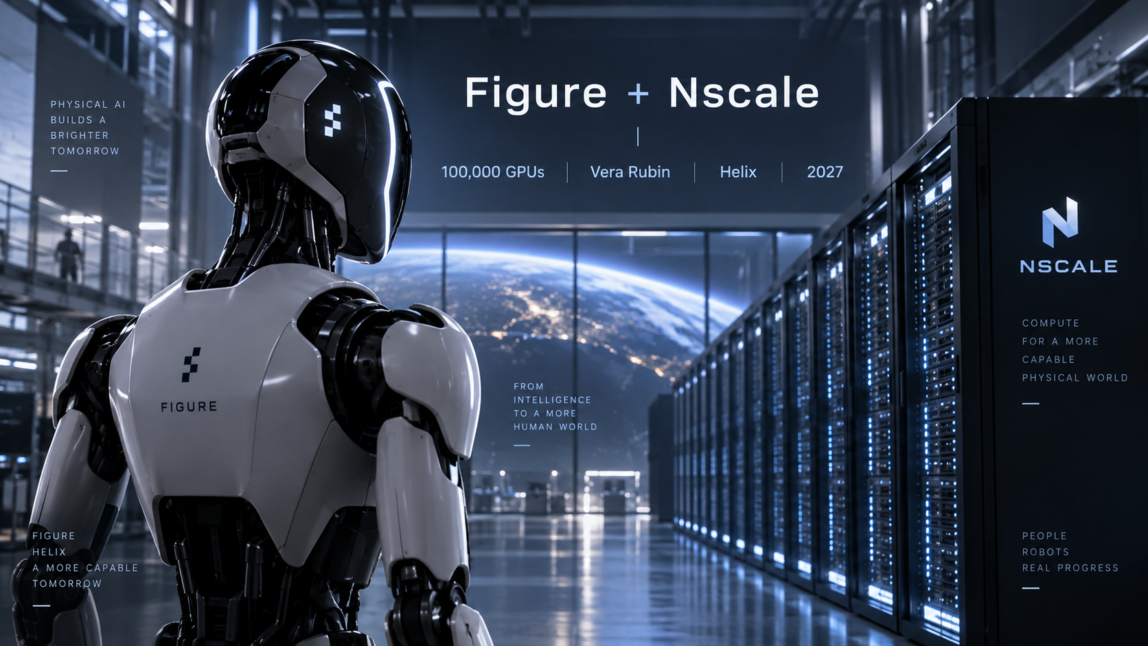 Figure und Nscale: 100.000 NVIDIA-GPUs für humanoide Roboter