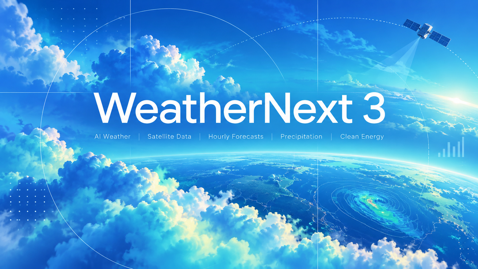 Google DeepMind stellt WeatherNext 3 vor: Stündliche KI-Wetterprognosen mit Live-Satellitendaten